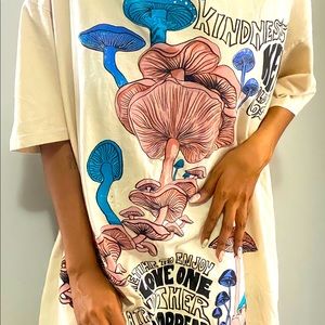 Urban Outfitters Mushroom T-Shirt Dress